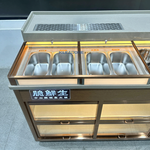 Kleadone tùy chỉnh nhà hàng thương mại đồ nội thất đôi Nhiệt độ làm mát không khí gia vị giao diện điều khiển Bảng với quạt làm mát - Product Image 3