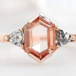 Anello di fidanzamento con pietra solare della fabbrica di gioielli anni 925 Shopping Online per anelli di promessa di pietre preziose per il matrimonio e la festa - Product Image 1