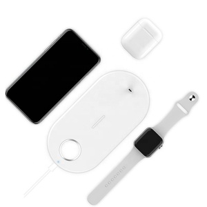 Estación de <span class=keywords><strong>carga</strong></span> inalámbrica 3 en 1, soporte de <span class=keywords><strong>carga</strong></span> rápida de 10W para reloj inteligente, auriculares para teléfono móvil - Product Image 5