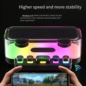 ลำโพงพกพา Z6 โปร่งใส RGB ไร้สายขนาดเล็ก พร้อมคีย์บอร์ดแบบกลไกและไฟ LED สีสันสดใส - Product Image 5