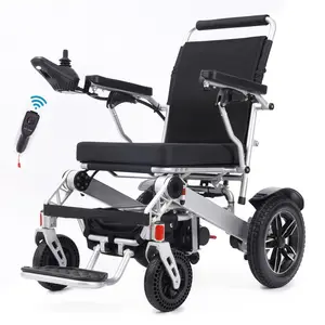 חדש מתקפל חשמלי כיסא גלגלים אלומיניום קל משקל כוח גלגל כיסא עם ליתיום סוללה