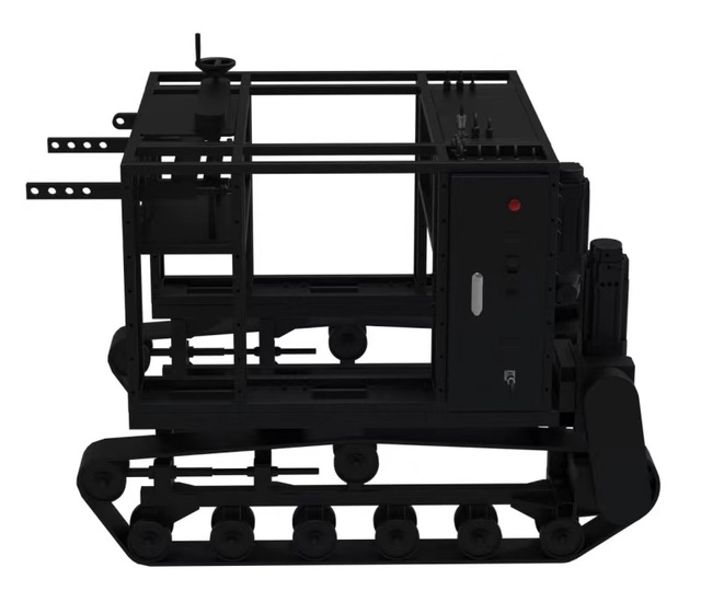 New Huixing Tracked Agricultural Robot Special-purpose Chassis Omnidirectional Suspension 2000W*2 Power 48V Voltage 1 Year