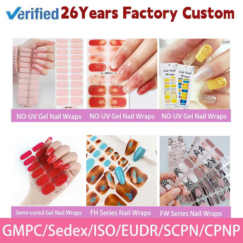 Custom Gel Nails Wraps
