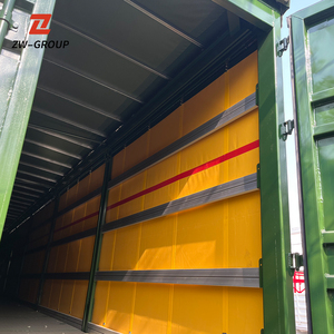 <span class=keywords><strong>Prezzo</strong></span> di fabbrica di vendita caldo 3 assi verde 40ft 45ft tenda in PVC Sider semirimorchi per camion con tenda laterale - Product Image 2