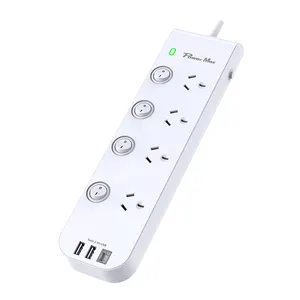 Mifaso 4 Way Individual Switched Power Board With 3 USB universal travel adapter australian power points socket plug