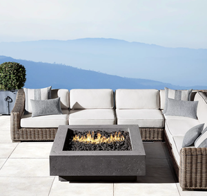 Modern Luxury All Weather Patio Garden Hotel Pool <b>Rattan</b> Set <b>Outdoor</b> Aluminium Furniture Modular L-Sectional - Product Image 6