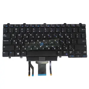 HB HE Lampu Latar Keyboard Trackpoint Ibrani untuk Keyboard Laptop Dell Latitude E5450 E5470 E7450 E7470 04TKKN 4TKKN MP-13L8