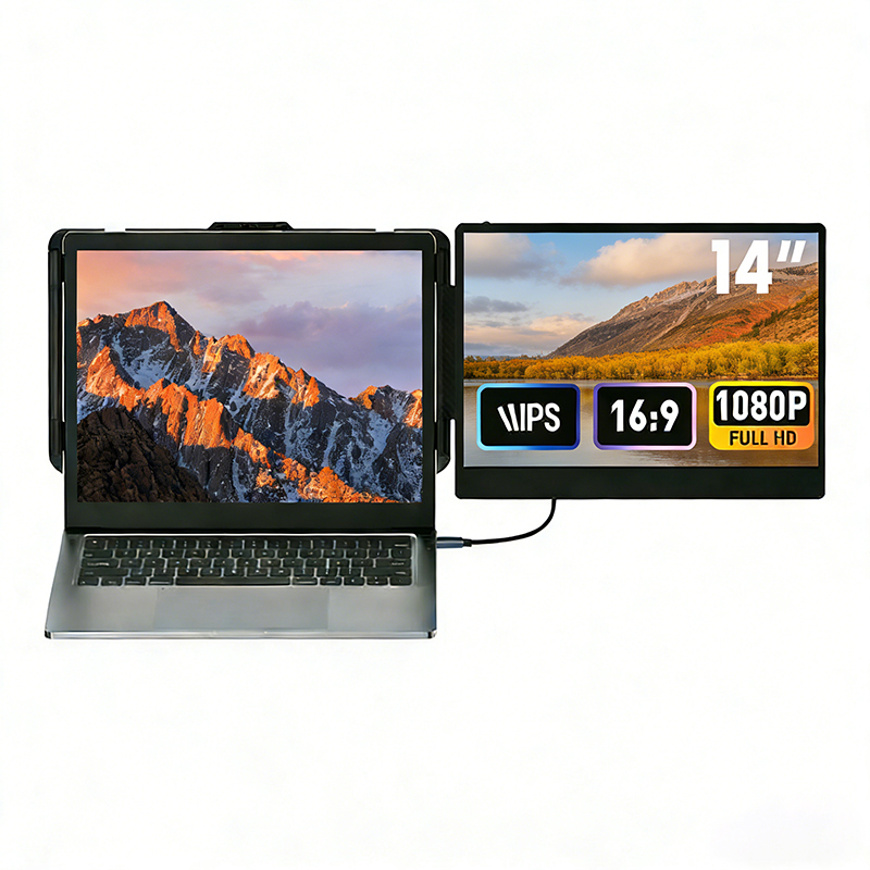 <strong>2026</strong> Factory <strong>14</strong>-<strong>Inch</strong> S1 Portable Dual <strong>Screen</strong> Extender 1080P FHD IPS USB-C Monitor with Built-<strong>in</strong> Speaker for Laptop Gaming & Work