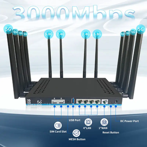 Router AX3000 Wifi6 de Alta Velocidad 4G LTE con Cuatro Amplificadores de Señal Independientes, Router Wifi 4G 5G con Ranura para Tarjeta SIM - Product Image 2