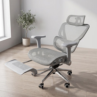 Chaise de bureau ergonomique haut de gamme 6D avec accoudoirs, dossier haut, en maille, pivotante, inclinable, réglable, de luxe contemporain, pour gaming et ordinateur