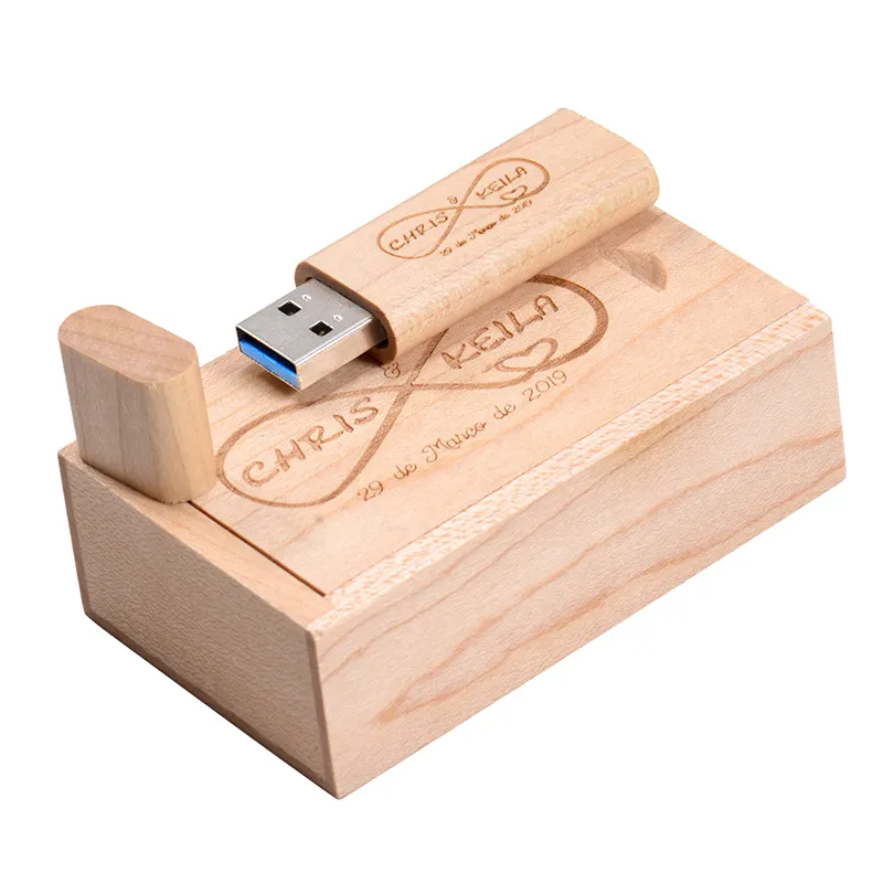 Деревянный usb флеш-накопитель JASTER, 4 ГБ, 8 ГБ, 16 ГБ, 32 ГБ, 64 ГБ, usb 3,0, флешка, свадебная деревянная usb-флешка