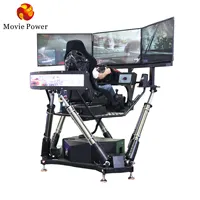 Earn Money Coin Operated 360 Virtual Reality F1 Riding Game Machine 4d5d 6-dof 3 Screen Racing Car SimulatorためAmusement Park
