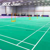 Indoor Synthetischer Badminton boden Vinyl PVC Court Bodenbelag Holz Sport boden Teppich Gummi matte BWF Approved Court