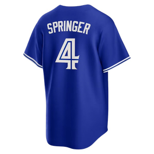 Jersey Baseball Jahitan Berkualitas Tinggi Amerika Serikat Grosir Murah 2025 Pria Baru 27 Guerrero Jr 11 Bo Bichette 4 George Springer - Product Image 6