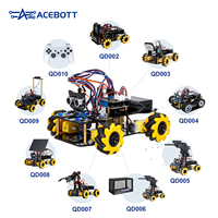 ACEBOTT ESP32-Kit de coche robot programable, juego de coche robot inteligente para aprendizaje educativo, kits de automatización para Arduino
