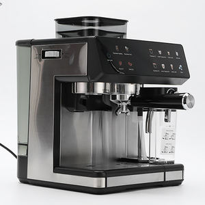 <span class=keywords><strong>Machine</strong></span> <span class=keywords><strong>à</strong></span> <span class=keywords><strong>café</strong></span> semi-automatique avec broyeur intégré, écran tactile, en acier inoxydable, capacité 15+ tasses, chaud/froid - Product Image 2