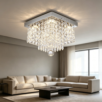 Lustre suspendu moderne en fer de luxe avec ampoules à incandescence, indice de fidélité des couleurs élevé 90, pour salon
