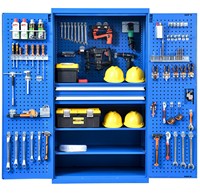 Kit de crochets robustes en métal brillant pour panneau perforé, pour garage et atelier, organisateur de rangement d'outils, clés et tournevis