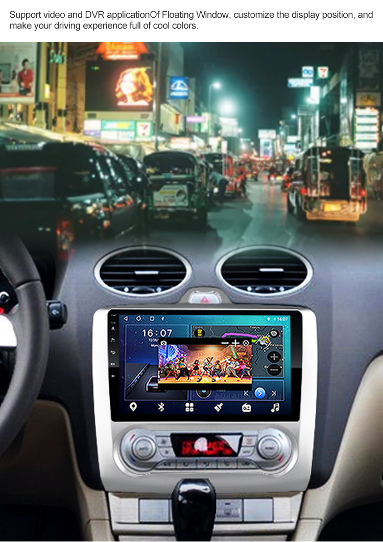 Car Multimedia GPS Radio Android 9 inch for 2004-2011 Ford Focus 2 Mk2 GPS Navigation car Radio player