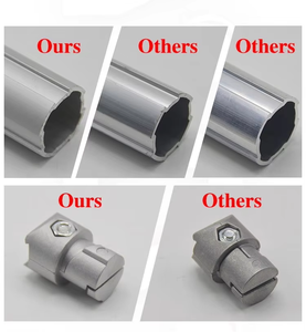 Système Karakuri Profil en alliage industriel OD 28mm Tuyau/tube maigre en <span class=keywords><strong>aluminium</strong></span> pour atelier/étagère/équipement d'automatisation - Product Image 4