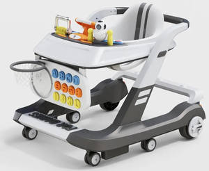 बच्चे वॉकर विरोधी रोलओवर तह सीखने वॉकर नई मॉडल बैठा और कार्यान्वित किया जा सकता है किया जा सकता चलने ट्राली - Product Image 5