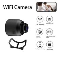 Mini caméra WiFi sans fil X5 pour la sécurité intérieure, prend en charge le stockage dans le cloud, visualisation à distance via application, 640P HD, vision nocturne