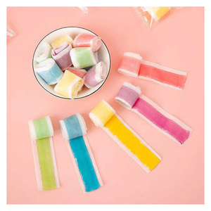 Bonbons et bonbons moelleux à la gelée Roll Ups aromatisés aux fruits Bonbons en gelée Ceintures arc-en-ciel Bonbons gommeux - Product Image 1