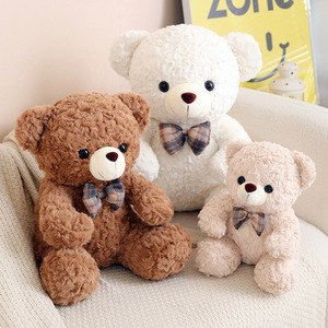 Di alta qualità carino in morbido cotone PP peluche piccola bambola di orsacchiotto Mini peluche ricamato papillon regalo di compleanno per bambini - Product Image 4