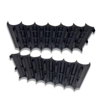 10x2 pack support noir li ion rechargeable 21700 18650 support de batterie support de soudage à chevalet fixe