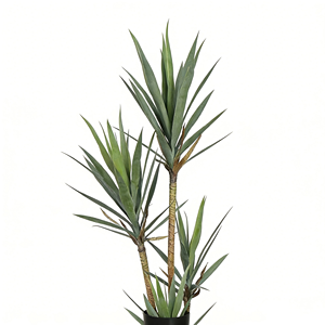 Plante artificielle Yucca <span class=keywords><strong>Elephantipes</strong></span>, faux arbre de Yucca sans épines avec bases de feuilles naturelles, arbre artificiel pour la décoration du salon - Product Image 4