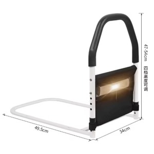 Adjustable Height Iron Bed Guard Rail Portable Toddler Fall Prevention Baby Bed Safety Guardrail with Child Lock - Product Image 4