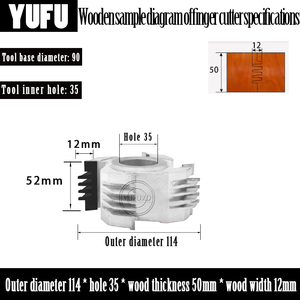 Yufu rắn gỗ Docking công cụ với lược răng Lỗ mộng và Mộng khớp tùy chỉnh OEM Hỗ trợ chế biến gỗ thiết yếu - Product Image 6
