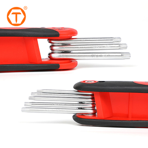 8 piezas multiherramienta cromo vanadio Allen llaves <span class=keywords><strong>Torx</strong></span> Juego de Herramientas de vadeo Juego de llaves hexagonales - Product Image 3