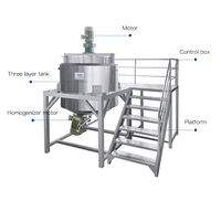 Machine de fabrication SUS316L 500L 1000L pour savon liquide, shampoing, lotion, détergent, équipement de mélange et d'homogénéisation