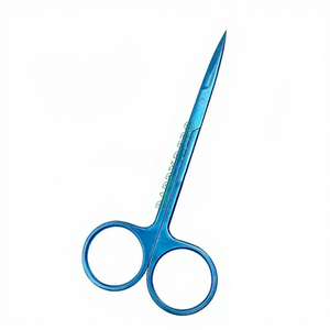 Ciseaux ophtalmiques pour iris, micro-ciseaux chirurgicaux pour les yeux, droits et courbés, instruments chirurgicaux de précision en acier inoxydable, CE ISO - Product Image 1