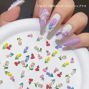 TSZS nuevo 2024 Etiqueta Privada venta al por mayor brillo DIY arte de <span class=keywords><strong>uñas</strong></span> joyería 3D aleación <span class=keywords><strong>uñas</strong></span> encanto Metal tulipán flor accesorios para <span class=keywords><strong>uñas</strong></span> - Product Image 1