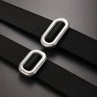 Boucle double barre métallique Deepeel XP390 15mm 20mm 25mm – Quincaillerie réglable pour sangle de sac, collier pour animal, accessoires de couture