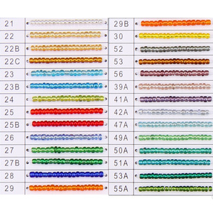 Perlina di vetro foderata in argento, perle di vetro <span class=keywords><strong>miyuki</strong></span> per la creazione di gioielli - Product Image 1