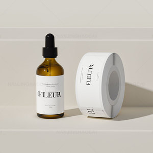 Custom Waterproof <strong>Vinyl</strong> <strong>Stickers</strong> logo Printing <strong>Adhesive</strong> Cosmetic Packaging Bottle Label - Product Image 1