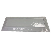 Plateau en mélamine long de 48,5 x 19,5 cm pour tables à manger compactes et comptoirs de bar