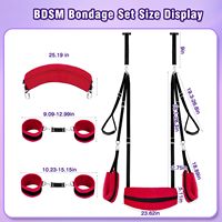 BDSM Kit porte balançoire sexe retenue réglable sexe fronde cou sangle menottes Bondage balançoire sexe meubles pour chambre jeux pour adultes
