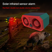 Kualitas tinggi & Harga terbaik Alarm surya klakson ganda lampu Alarm penghalau hewan penghalau inframerah