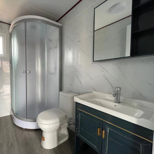 Sang trọng tùy chỉnh-kích thước 40ft thép container Châu Âu Sản xuất đúc sẵn gấp vận chuyển Modular văn phòng sử dụng phẳng Gói Nhà - Product Image 2