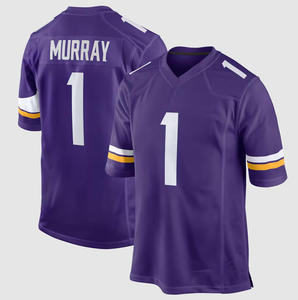 Maillot de football américain style Minnesota Vikings brodé en gros # 18 Jefferson # 9 McCarthy # 22 Smith - Product Image 4