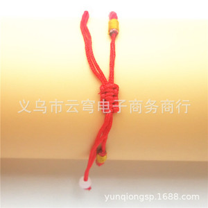 Ceramic Blessing <b>Bracelet</b> Hand-woven Red <b>String</b> Cat Theme Zodiac Year Gift Jewelry - Product Image 4