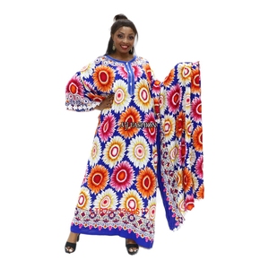 Vestido caftán marroquí Dashiki, caftán de algodón para playa, gran oferta - Product Image 3