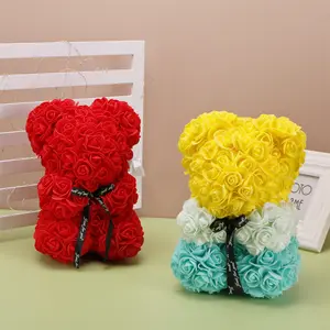 Customize Romantic Holiday Gifts Flower Teddy Bears Rose Bear Used For Valentine's Day
