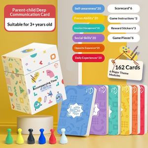 Tarjetas <span class=keywords><strong>de</strong></span> comunicación profunda entre padres e hijos para tiempo en pareja, juego bilingüe chino-inglés para niños <span class=keywords><strong>de</strong></span> 0 a 6 años, componentes hechos en China - Product Image 3