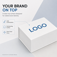 Boîte en papier rigide blanc de luxe avec logo personnalisé, recyclable, pliable, magnétique, pour emballage cadeau, impression UV, estampage à chaud