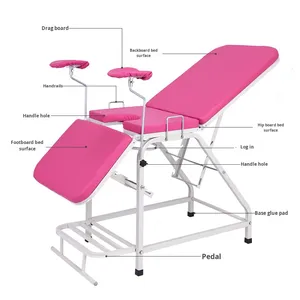 Cama de Exploración Ginecológica Multifuncional, Cama de Exploración Ajustable para Hospitales, Consultorios Privados y Exámenes Ambulatorios - Product Image 3
